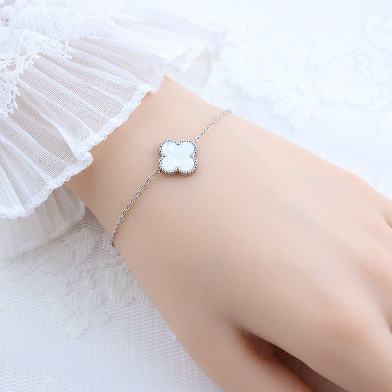 image-Four-Leaf Clover 18k Gold Plated Jewelry Set