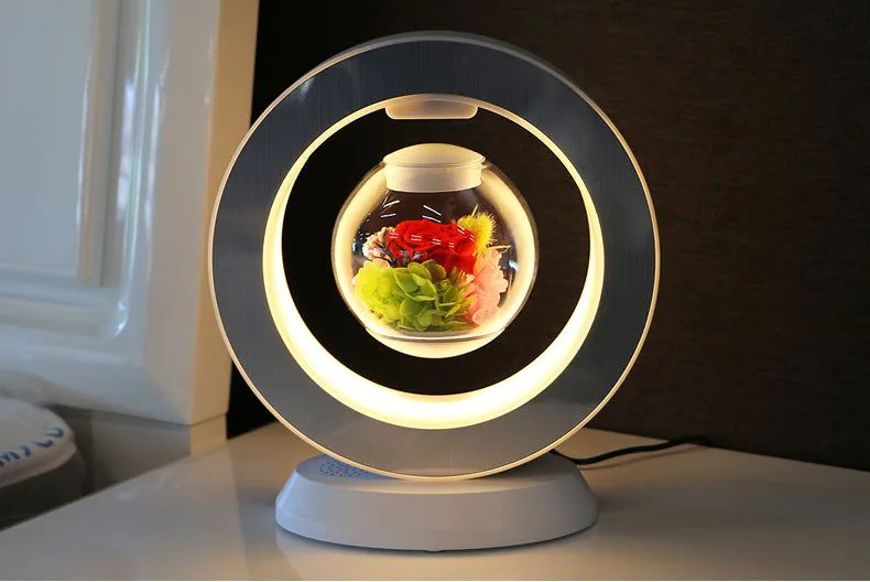 image-Rose Lovers Magnetic Levitation Flower - Blue