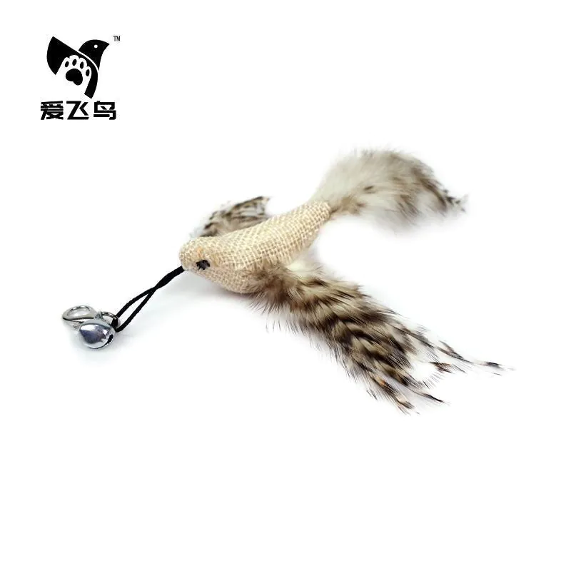 image-Cat Teaser Wand - Feather Interactive Toy 