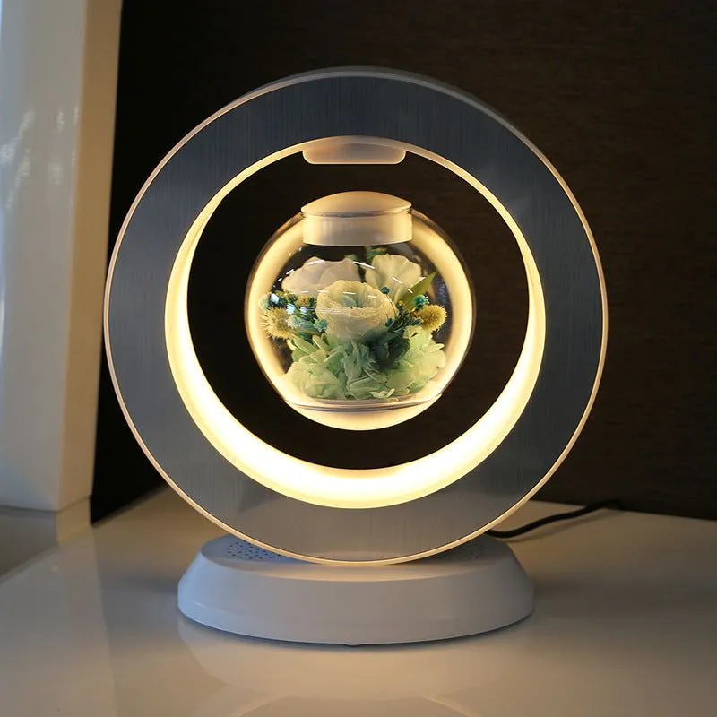 image-Rose Lovers Magnetic Levitation Flower - Blue