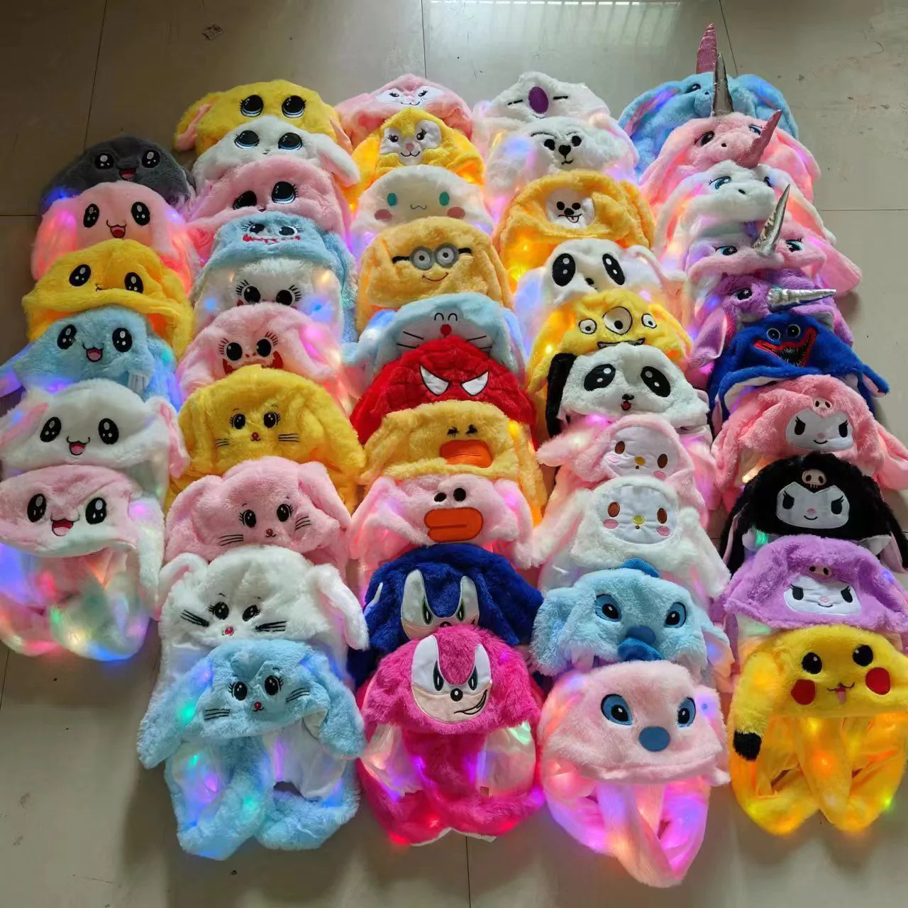 image-Rabbit Plush Hat - Moving Ears Kids Warm