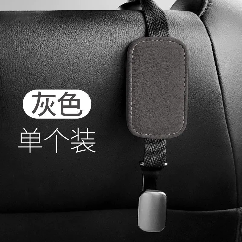 image-Laihu Suede Car Seat Hook - Grey