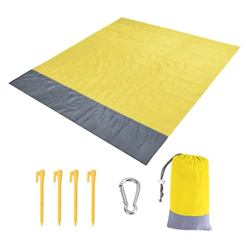 image-Beach Mat Waterproof Ultra-Thin Portable Picnic Ground Cloth
