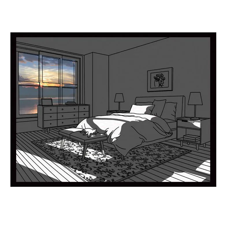 image-LED Canvas Painting 30x40 Modern Smart Control 