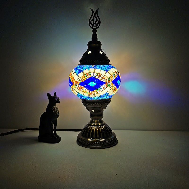 image-Limited Edition Turkish Table Lamp - Orchid USB