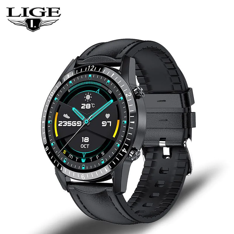 image-LIGE Multifunctional Smart Watch - Bluetooth Call Heart Rate