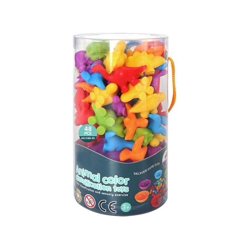 image-Rainbow Counting Toys - Montessori Math Learning Set