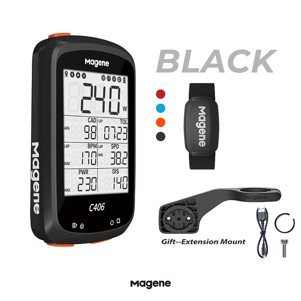 image-Magene C406 Waterproof GPS Mountain Bike - Wireless Smart Code