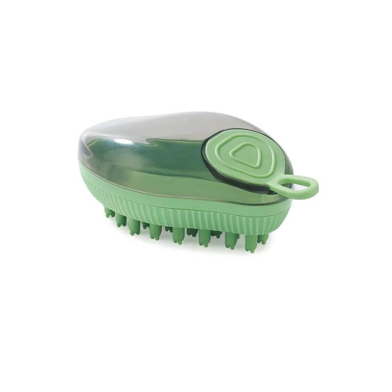image-Pet Silicone Bath Brush - Large Dog Massage 