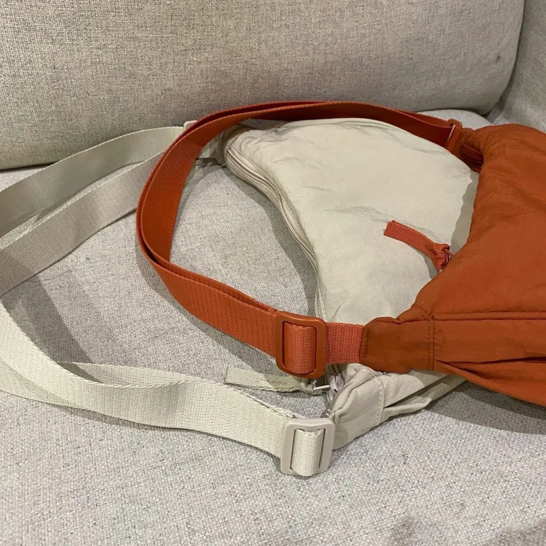 image-Nylon Crossbody Bag Dumpling - Lemon Yellow