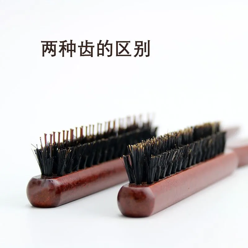 image-Three-row Wooden Hair Comb