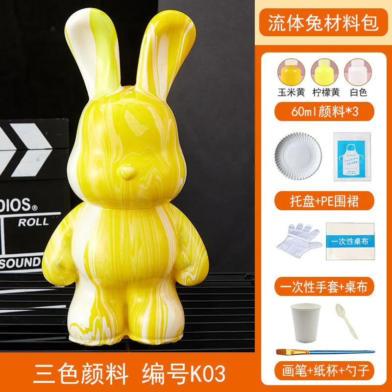 image-Fluid Bear DIY Rabbit Ornament - White 23cm Vinyl