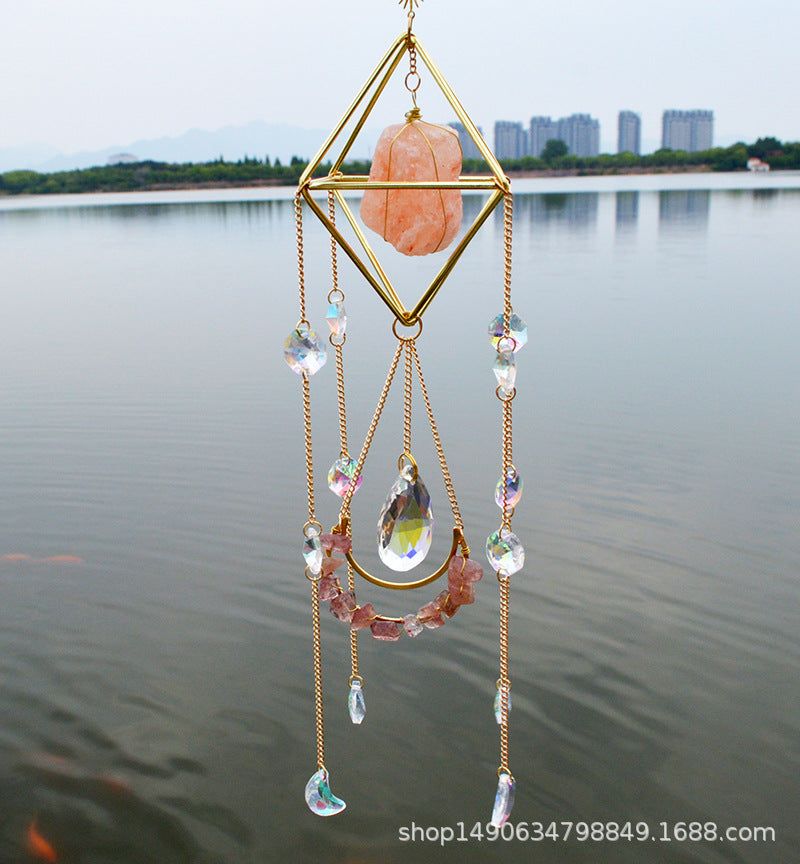 image-Sun Catcher Prism Gemstone Pendant - Rainbow Decor