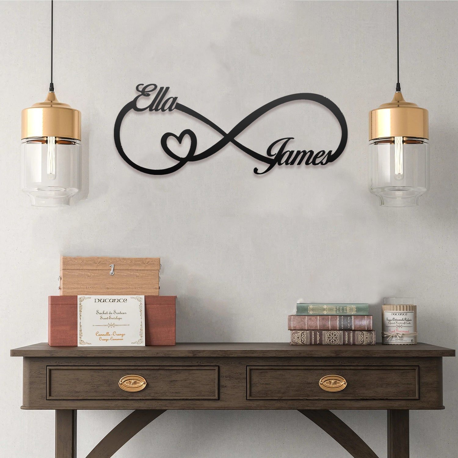 image-Cross-Border Laser Metal Wall Pendant 