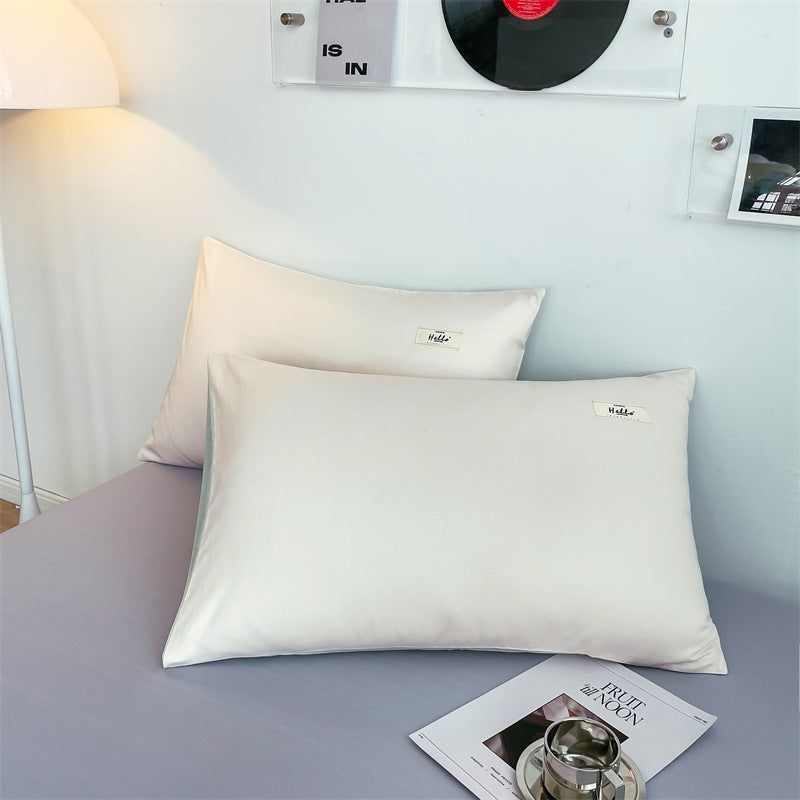 image-Modern Simple Cartoon Pillow Cover Cotton Pair