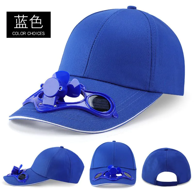 image-Men's Solar Fan Hat with Logo