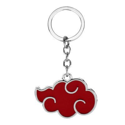 image-Naruto Akatsuki Red Cloud Necklace Alloy