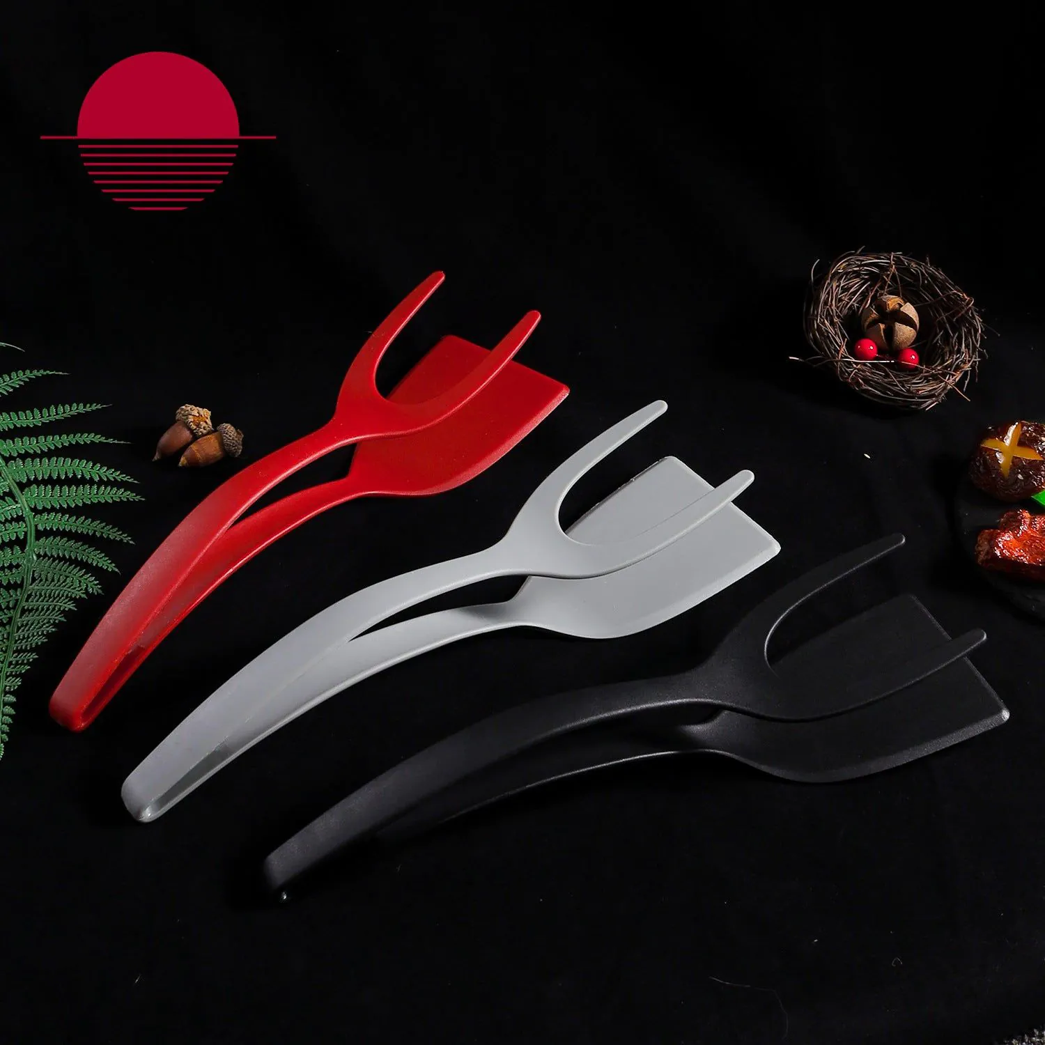 image-Egg Spatula - Nylon Omelette Flipper Kitchen Tool