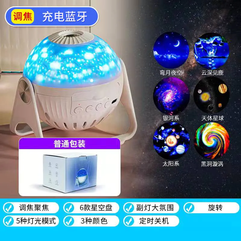 image-Creative Galaxy Projector Lamp - Romantic Starry Sky