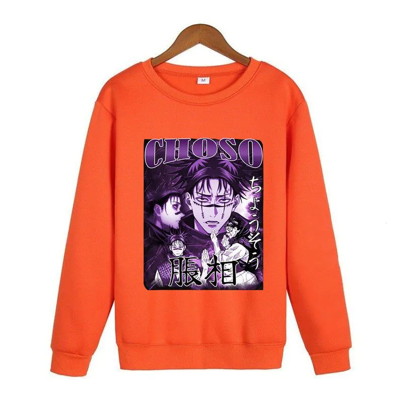 image-Cartoon Animation Hoodie Men's Grey Pullover