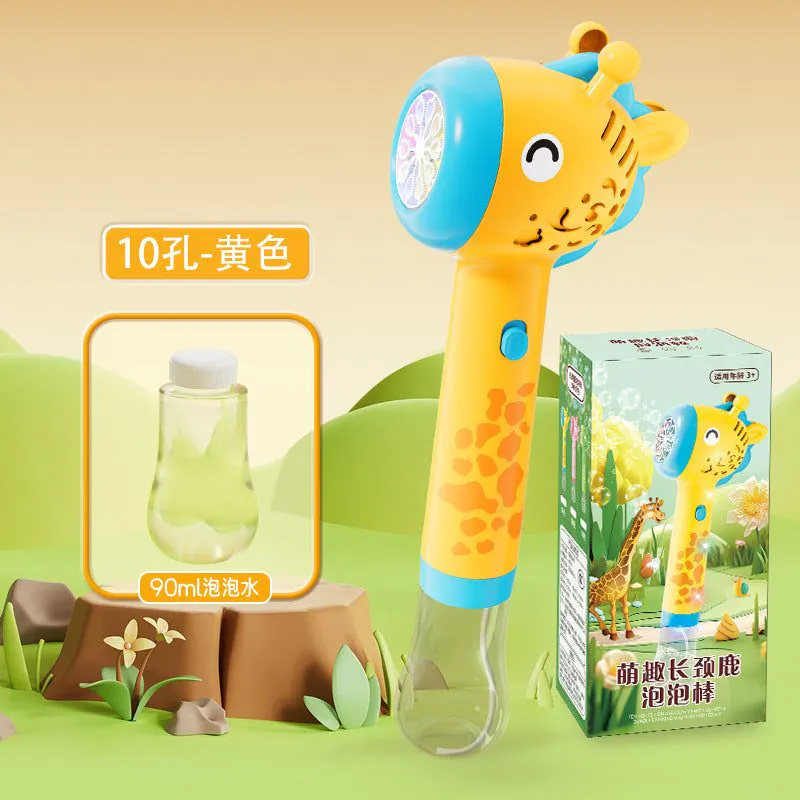 image-Dinosaur Bubble Machine - Green Electric Fan Toy