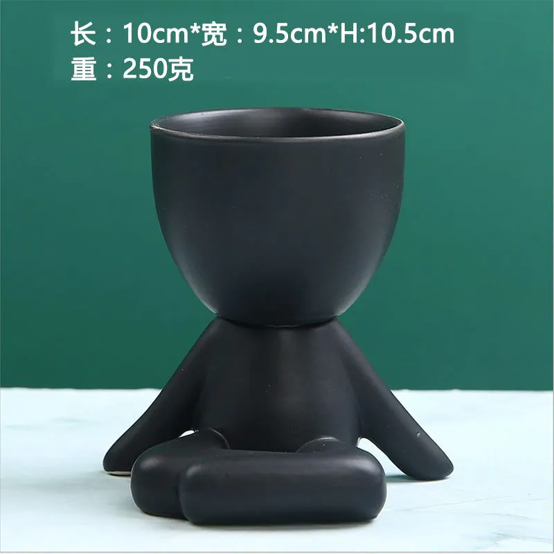 image-Sanwuxuan Nordic Ceramic Succulent Pot