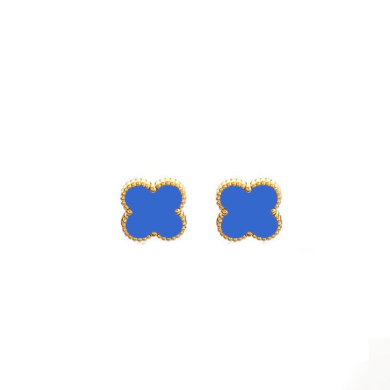 image-Four-Leaf Clover 18k Gold Plated Jewelry Set
