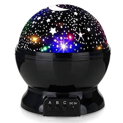 image-LED Starry Sky Projector Night Light - USB Rotating