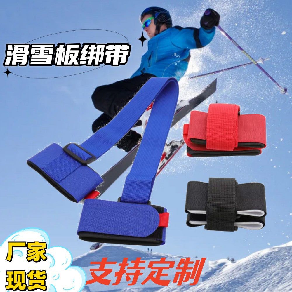 image-Ski Straps Nylon Velcro Adjustable