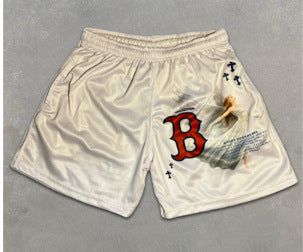 image-Men's Summer Shorts - Quick-Dry Polyester Casual