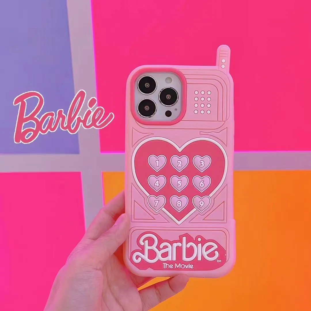 Barbie Love Silicone Case for iPhone 13/14/15 Pro Max