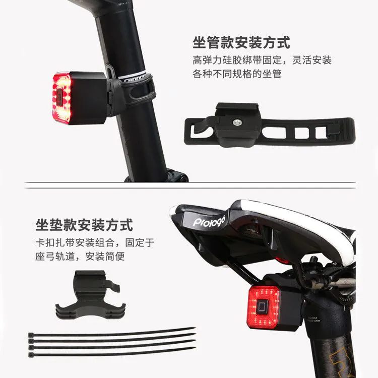 image-Bicycle Tail Light USB Charging Brake Sensor