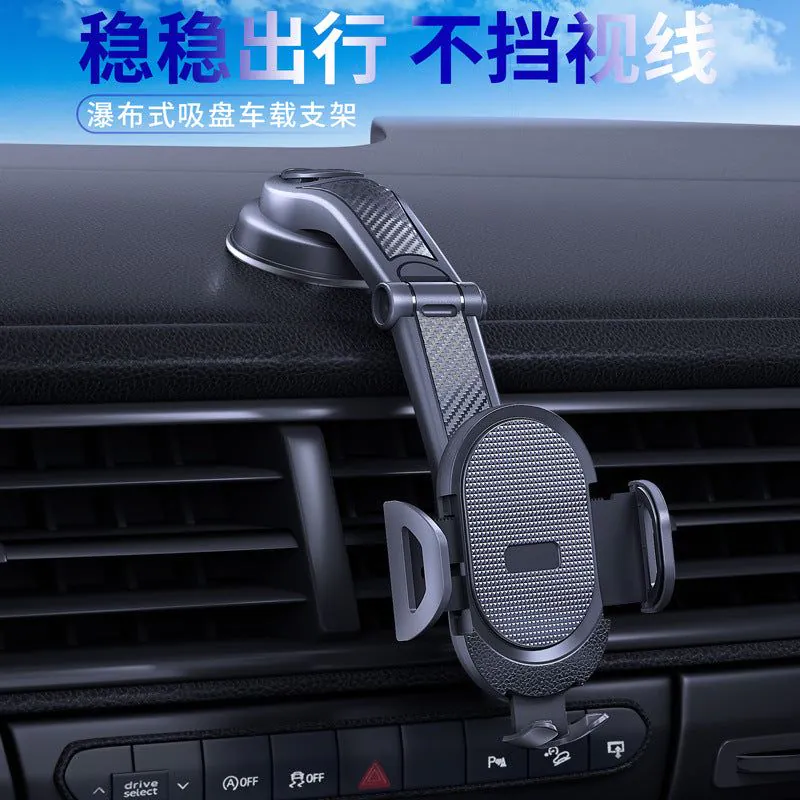 image-Car Phone Holder Suction Cup Dashboard Mount