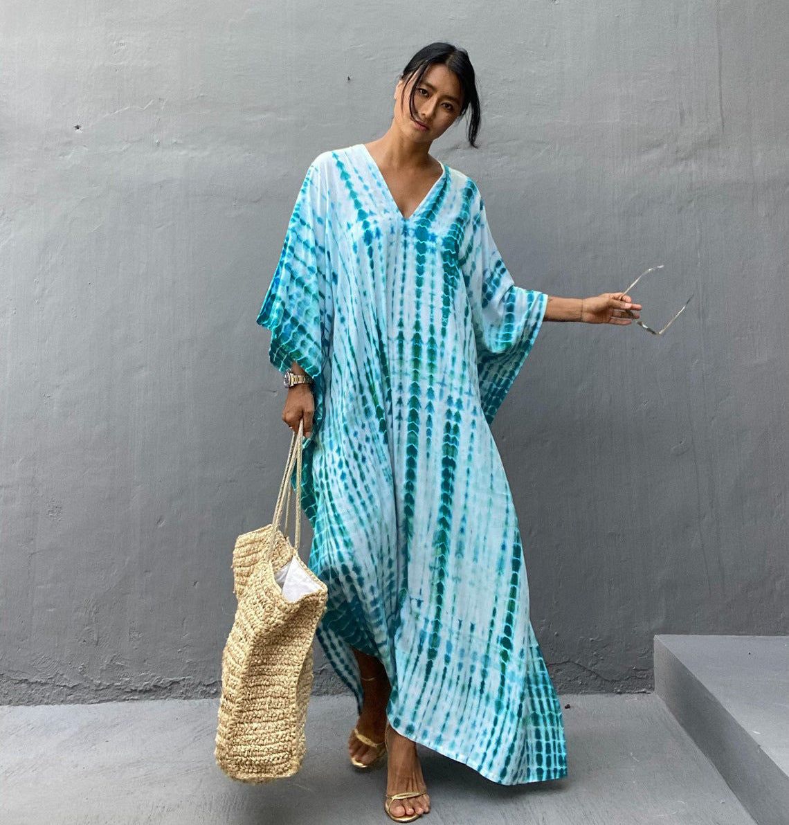 image-Beach Blouse Cotton Rayon - White 