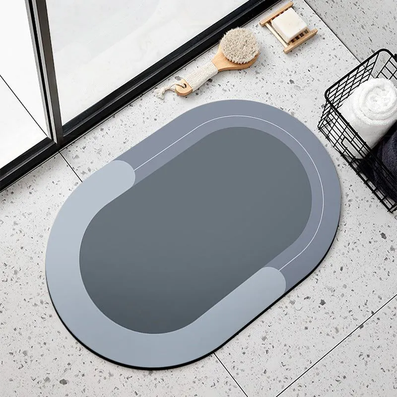 image-Bathroom Absorbent Velvet Mat - Quick-Drying - 4'x8'
