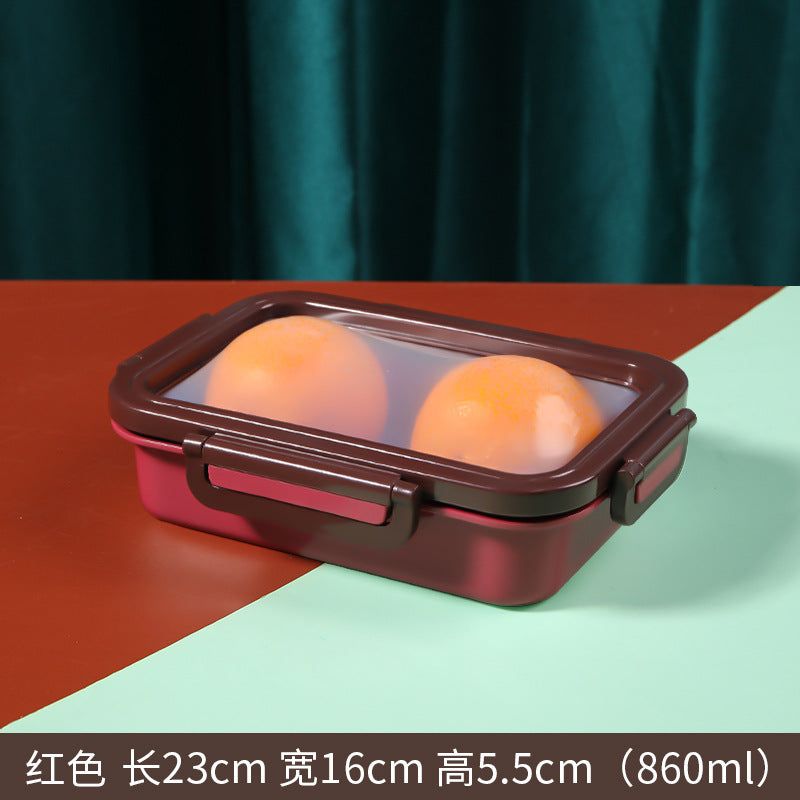 image-Wangfu Silicone Food Storage Container - 1000ml Red 