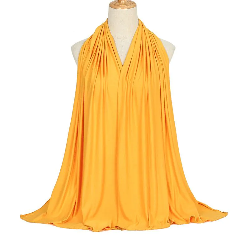 image-Modal Cotton Scarf - Long Soft Casual Solid Color