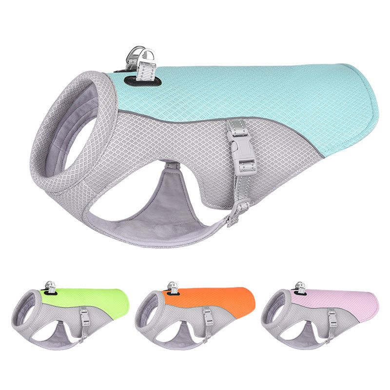 image-Dog Cooling Vest - Breathable Polyester Heat Relief
