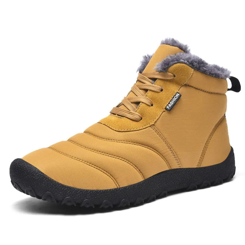 image-Cotton Winter Boots - Light Brown Size 46 