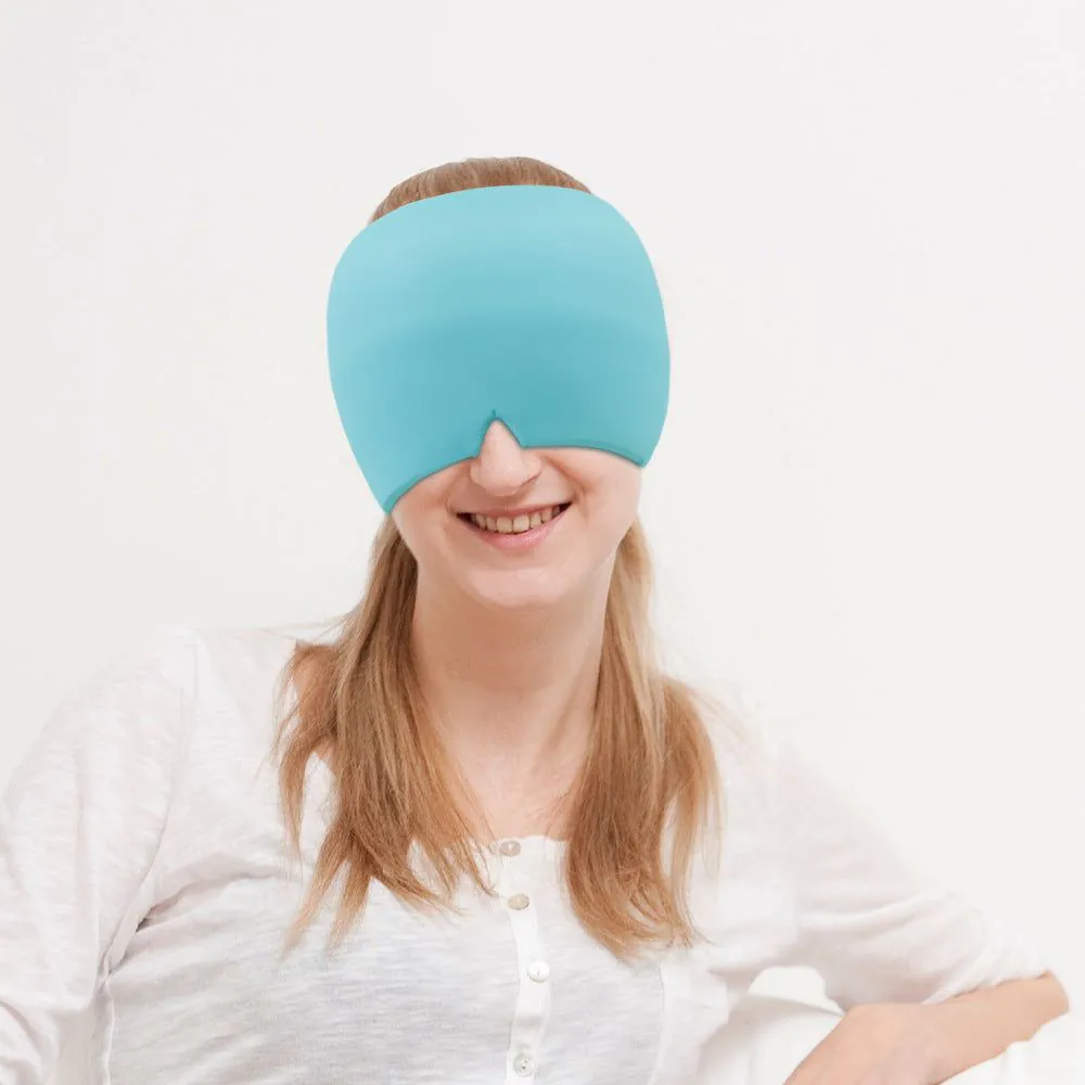 image-Ice Compression Migraine Relief Mask - Purple