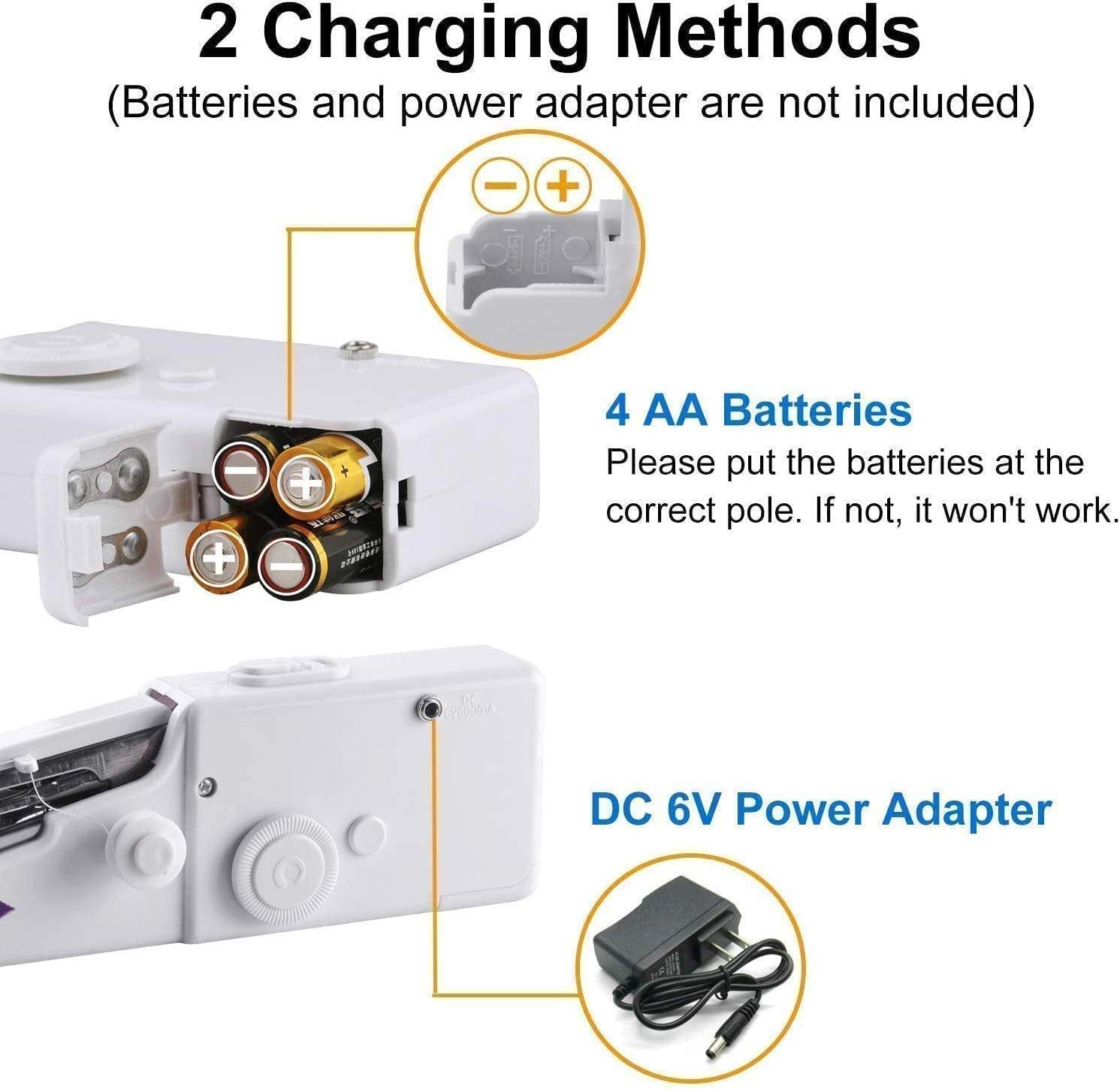 image-Portable Hand-Held Sewing Machine - USB Charging 