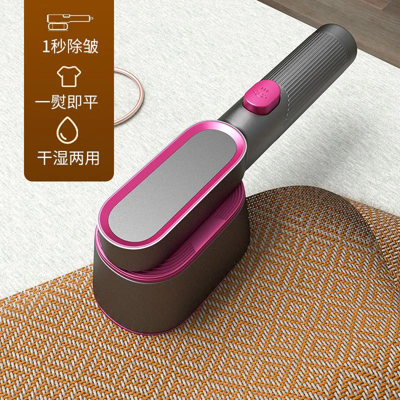 image-Zi Ning Mini Steamer - Rose Red 1000W Handheld Ironing Machine
