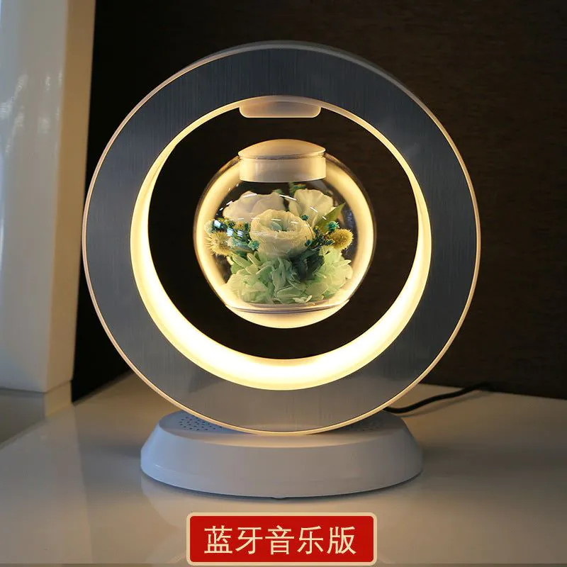 image-Rose Lovers Magnetic Levitation Flower - Blue