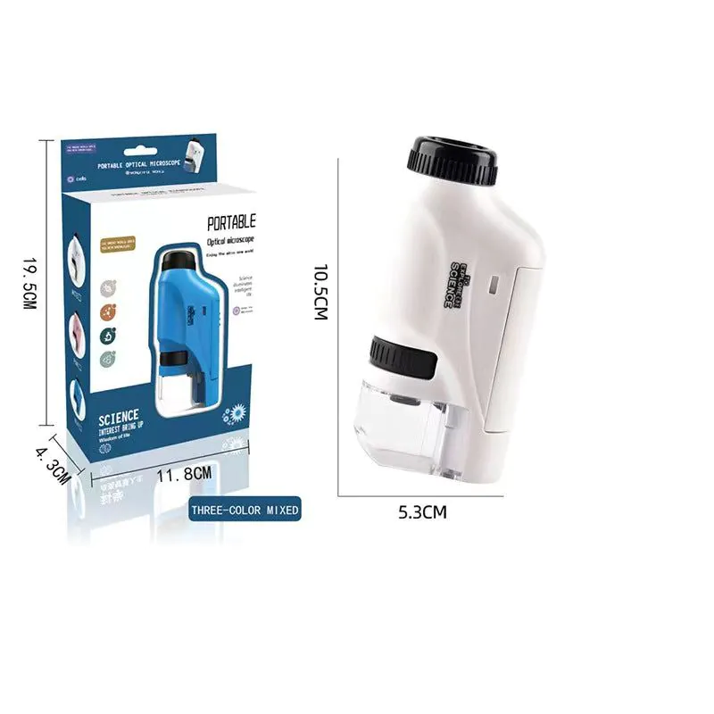image-Children's Microscope with Base - Handheld Portable