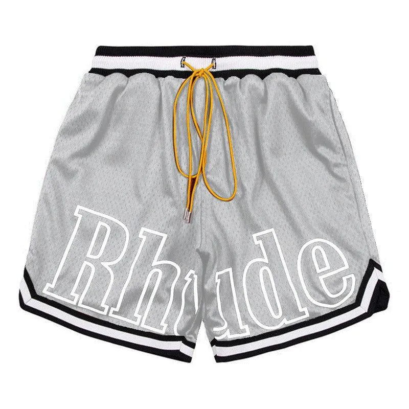 image-Men's Shorts Navy Blue Cotton Blend Breathable XXXL 