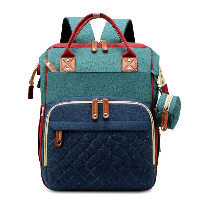 image-Diaper Bag Backpack - Large Capacity with Stroller Straps