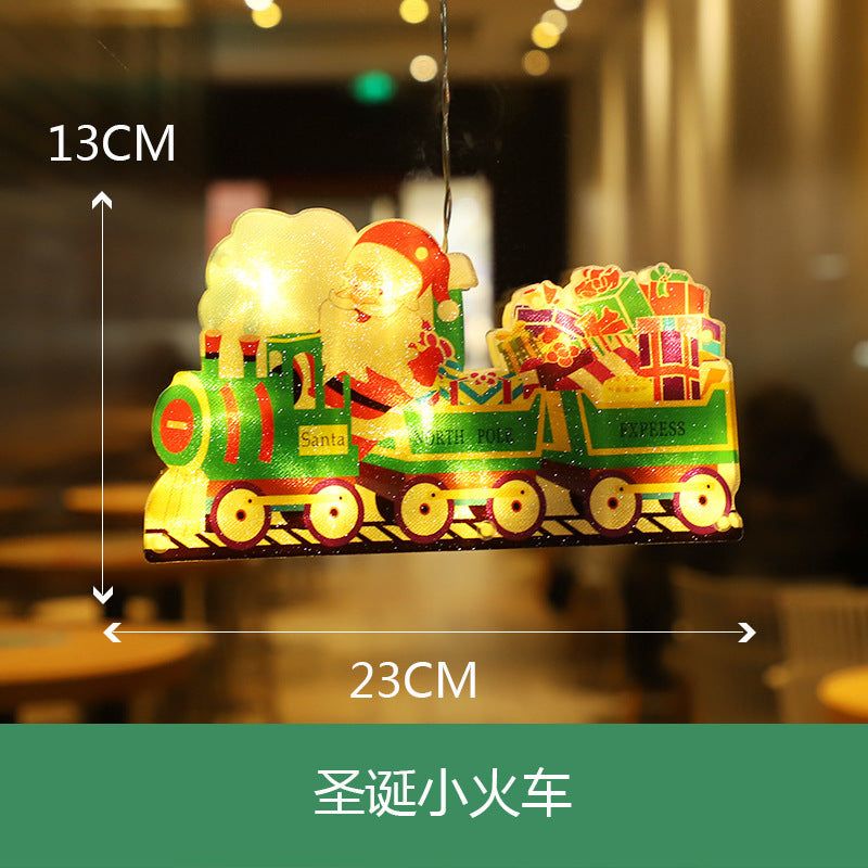 image-LED Christmas Window Stickers Suction Cup Lights