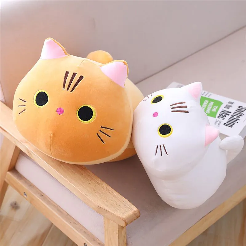 image-Cat Plush Toy Doll - White 50cm Soft