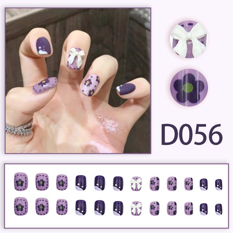 image-Fake Nails - Star Pattern Wearable Glue-On Nails