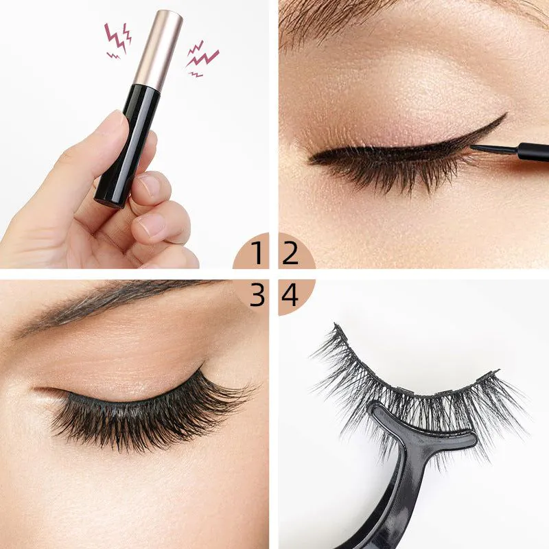 image-Magnetic False Eyelashes 5 Pairs 8-15mm Thick